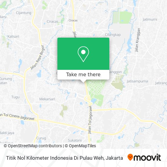 Titik Nol Kilometer Indonesia Di Pulau Weh map