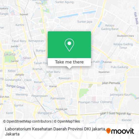 Laboratorium Kesehatan Daerah Provinsi DKI jakarta map