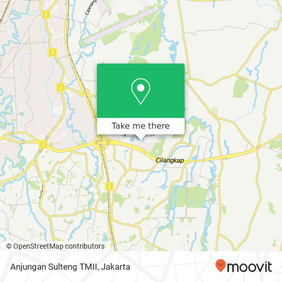 Anjungan Sulteng TMII map