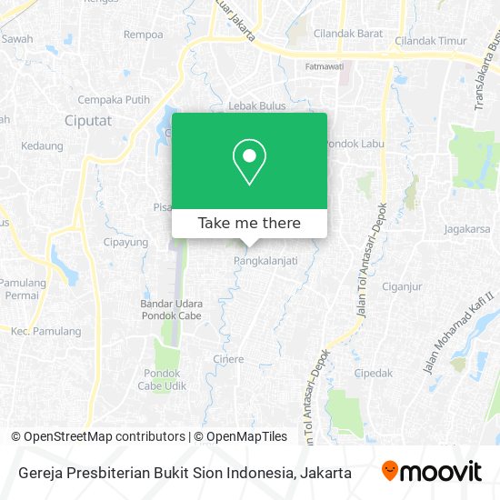 Gereja Presbiterian Bukit Sion Indonesia map