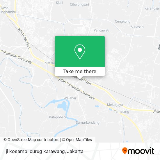 jl kosambi curug karawang map