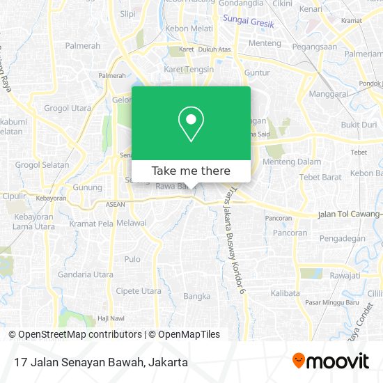 17 Jalan Senayan Bawah map