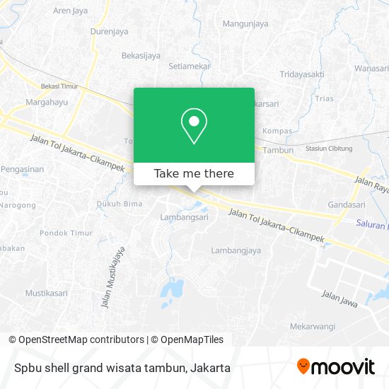 Spbu shell grand wisata tambun map