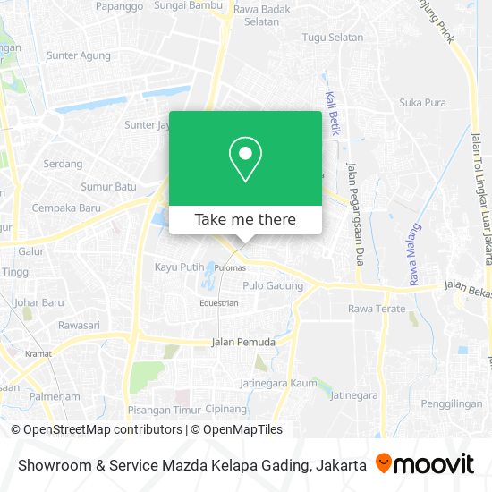 Showroom & Service Mazda Kelapa Gading map