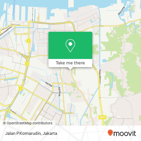 Jalan P.Komarudin map