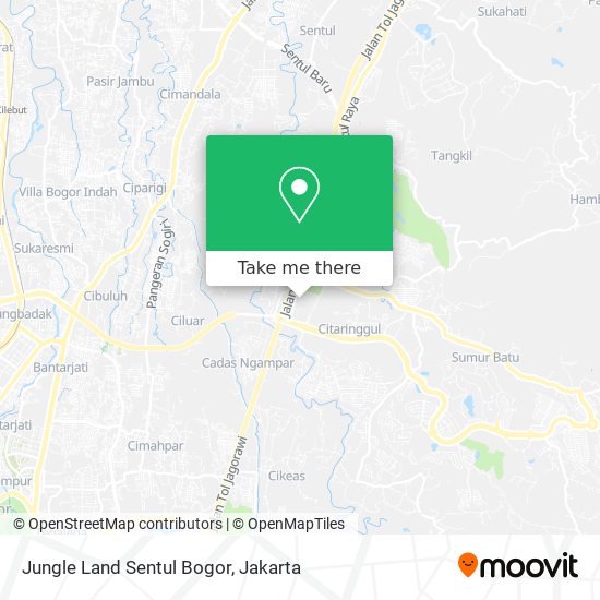 Jungle Land Sentul Bogor map