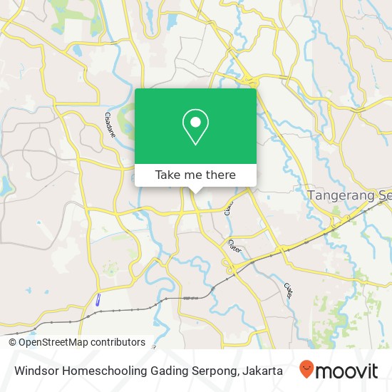 Windsor Homeschooling Gading Serpong map