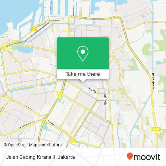 Jalan Gading Kirana II map