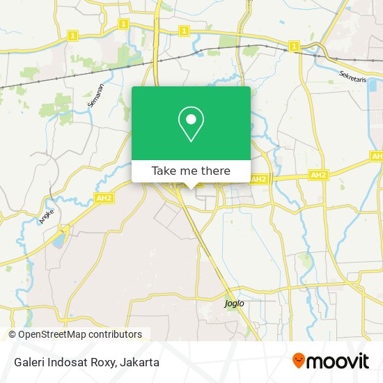 Galeri Indosat Roxy map