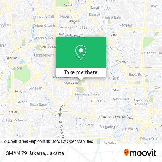 SMAN 79 Jakarta map