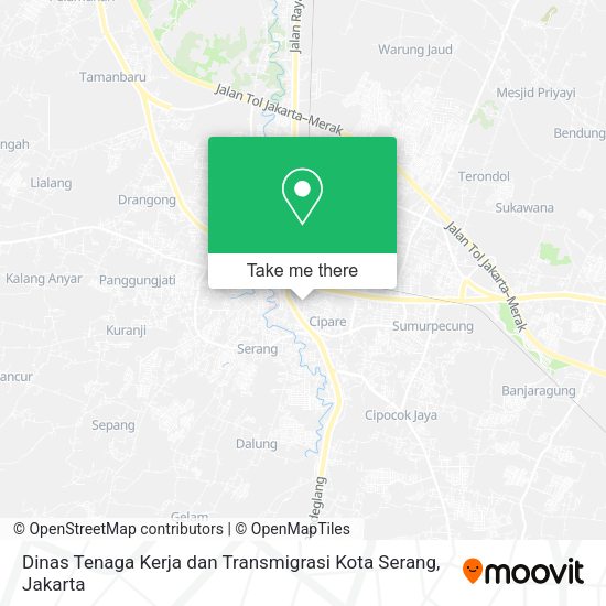 Dinas Tenaga Kerja dan Transmigrasi Kota Serang map