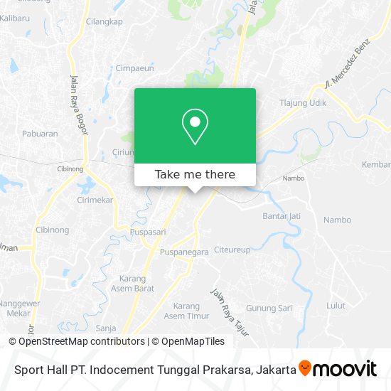 Sport Hall PT. Indocement Tunggal Prakarsa map