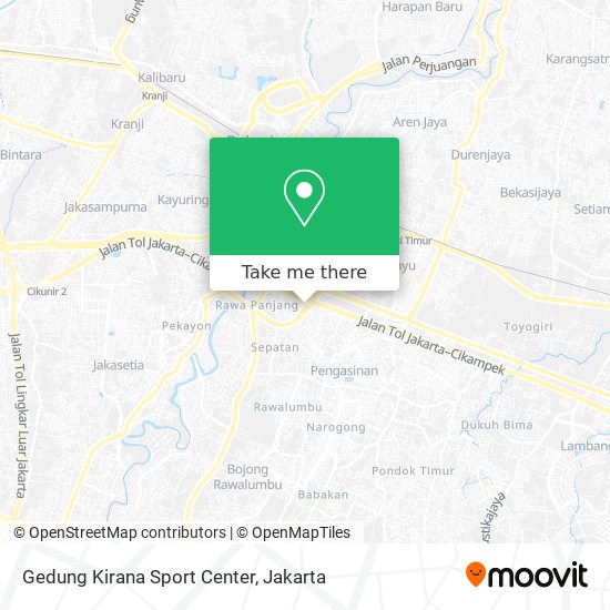 Gedung Kirana Sport Center map