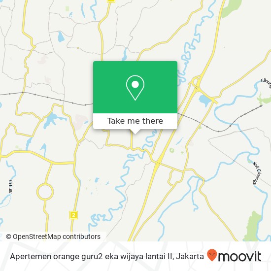 Apertemen orange guru2 eka wijaya lantai II map