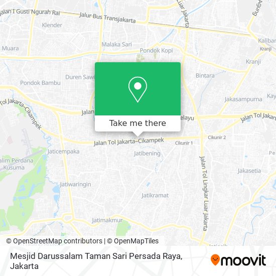 Mesjid Darussalam Taman Sari Persada Raya map