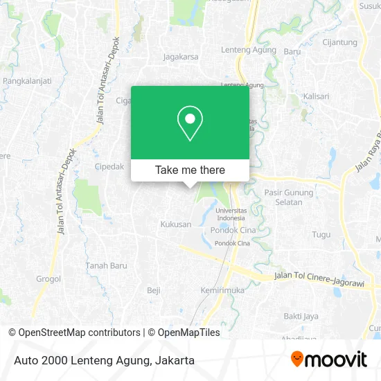Auto 2000 Lenteng Agung map
