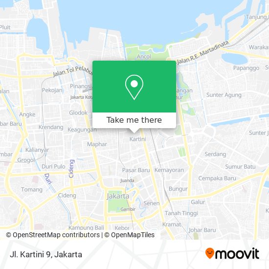 Jl. Kartini 9 map