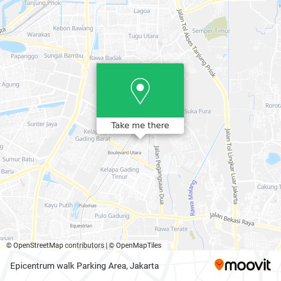 Epicentrum walk Parking Area map