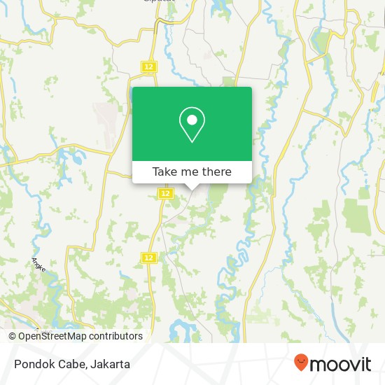 Pondok Cabe map