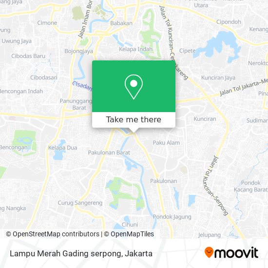 Lampu Merah Gading serpong map