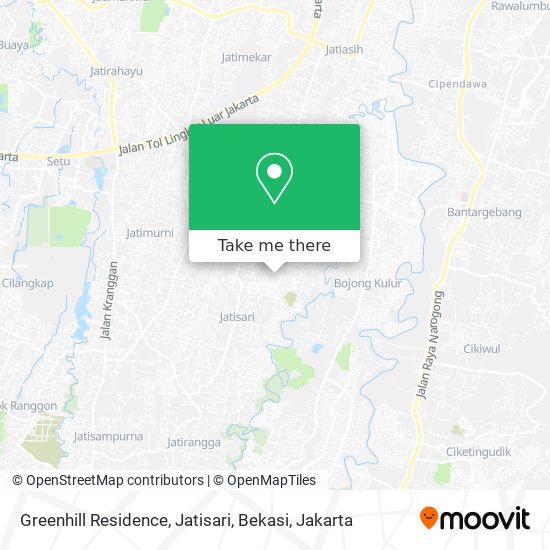 Greenhill Residence, Jatisari, Bekasi map