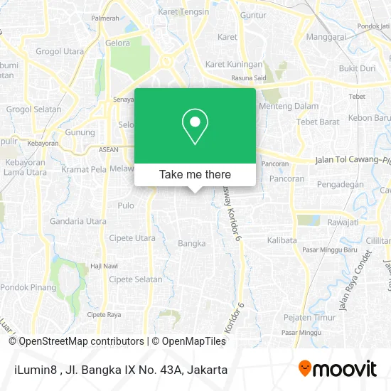 iLumin8 , Jl. Bangka IX No. 43A map