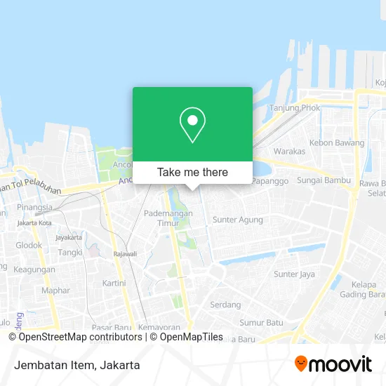 Jembatan Item map