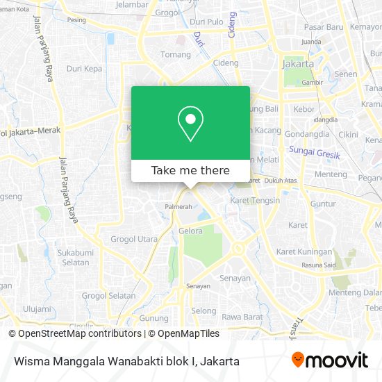 Wisma Manggala Wanabakti blok I map