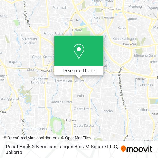 Pusat Batik & Kerajinan Tangan Blok M Square Lt. G map