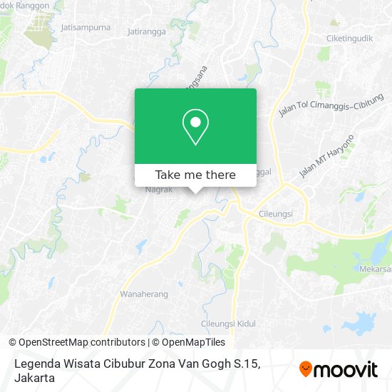 Legenda Wisata Cibubur Zona Van Gogh S.15 map