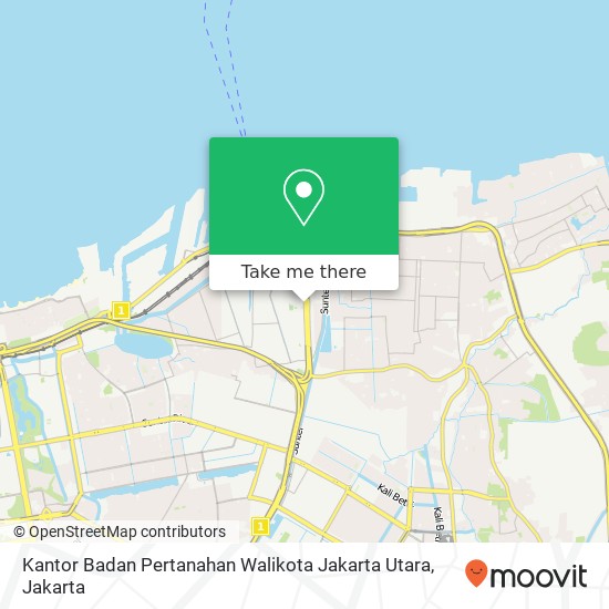 Kantor Badan Pertanahan Walikota Jakarta Utara map