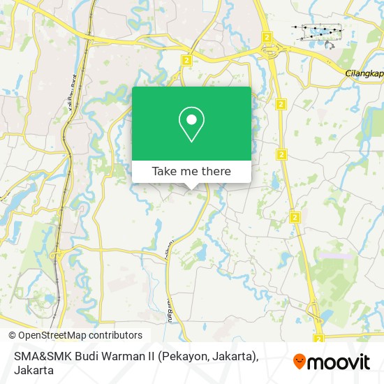 SMA&SMK Budi Warman II (Pekayon, Jakarta) map