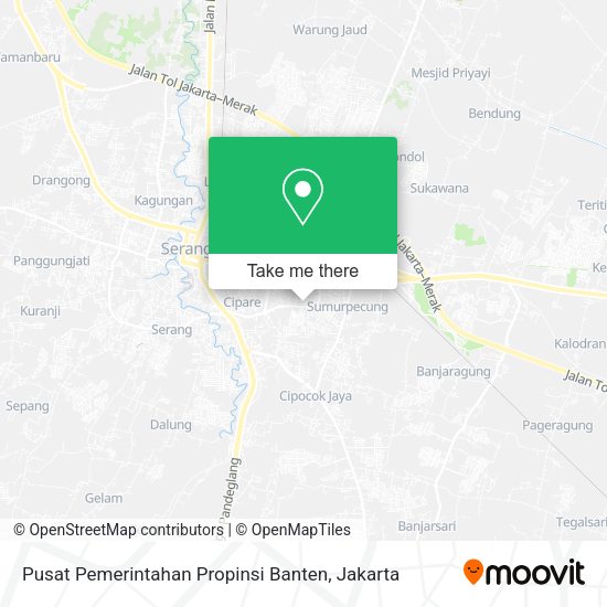 Pusat Pemerintahan Propinsi Banten map
