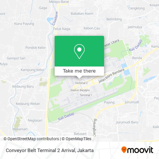 Conveyor Belt Terminal 2 Arrival map
