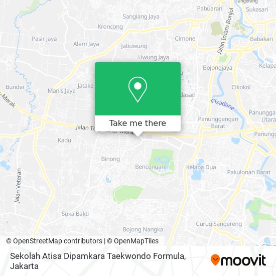 Sekolah Atisa Dipamkara Taekwondo Formula map