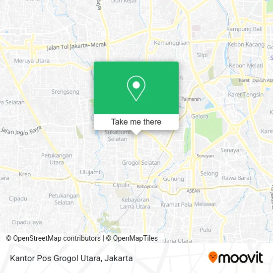 Kantor Pos Grogol Utara map