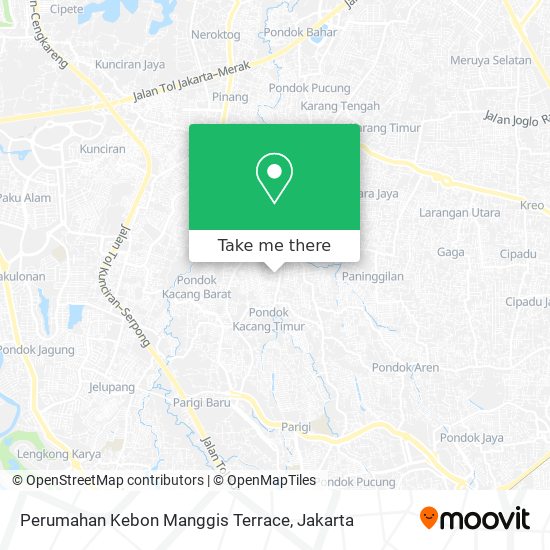 Perumahan Kebon Manggis Terrace map