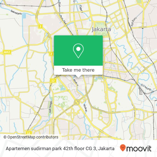 Apartemen sudirman park 42th floor CG 3 map