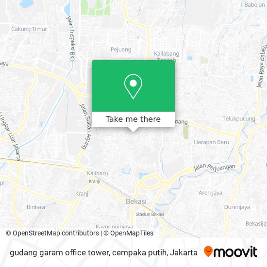 gudang garam office tower, cempaka putih map