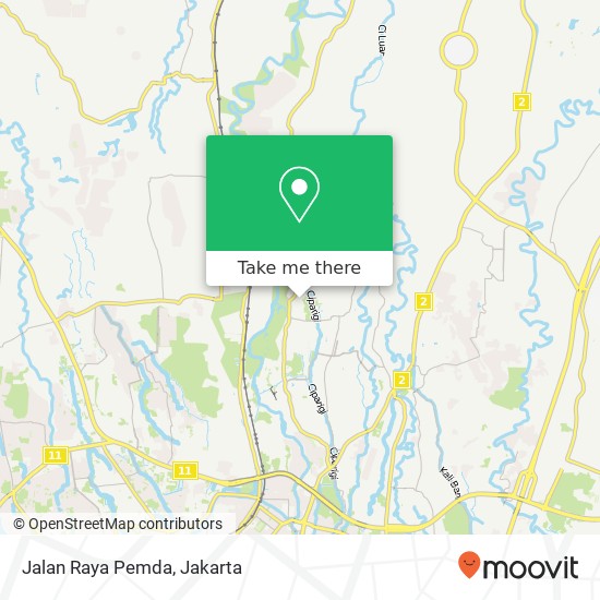 Jalan Raya Pemda map