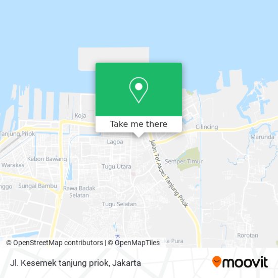 Jl. Kesemek tanjung priok map