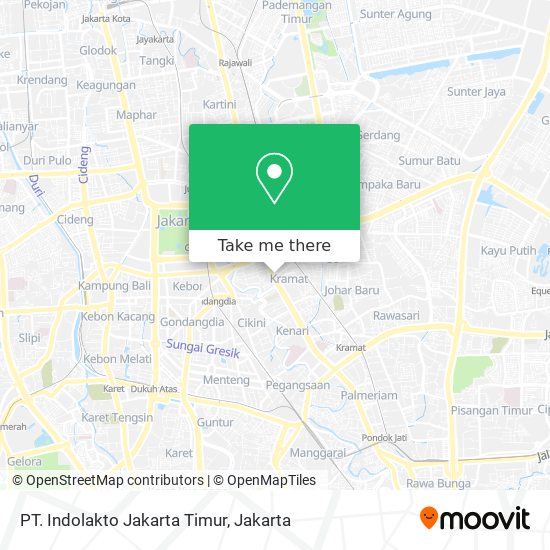 PT. Indolakto Jakarta Timur map