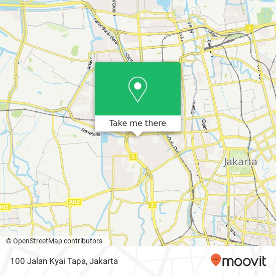100 Jalan Kyai Tapa map