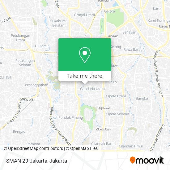 SMAN 29 Jakarta map