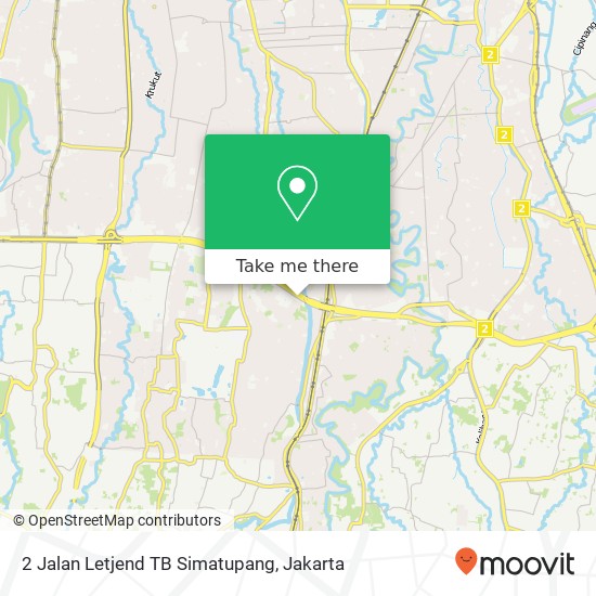 2 Jalan Letjend TB Simatupang map