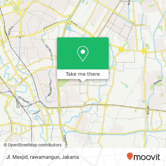 Jl. Mesjid, rawamangun map