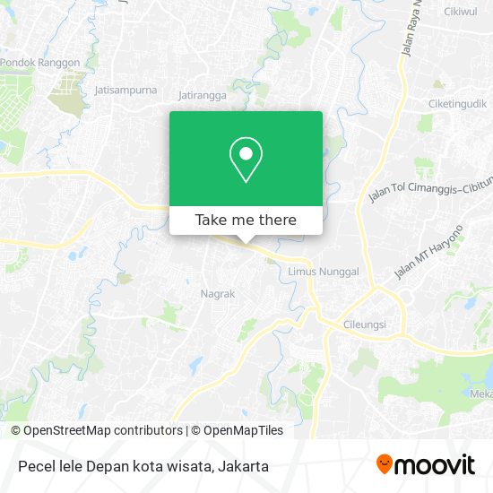 Pecel lele Depan kota wisata map