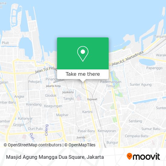 Masjid Agung Mangga Dua Square map