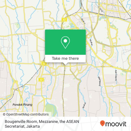 Bougenville Room, Mezzanine, the ASEAN Secretariat map