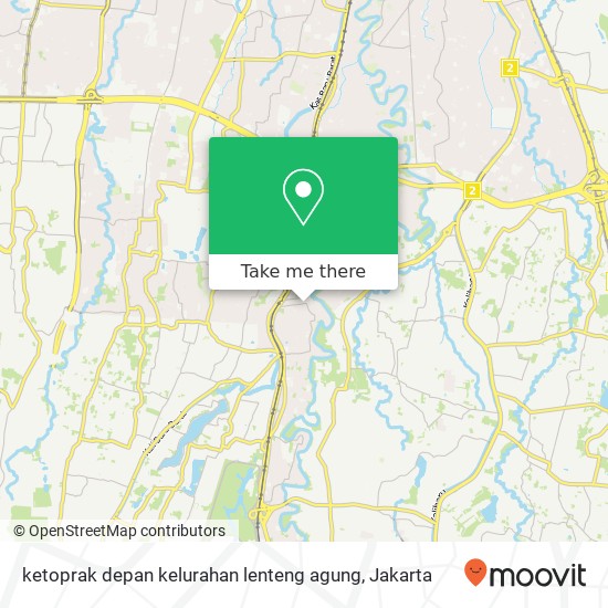 ketoprak depan kelurahan lenteng agung map